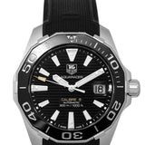 Tag Heuer Aquaracer Calibre 5 Automatic Black Dial Black Rubber Strap Watch for Men - WAY211A.FT6151 Authentic Buy Shop Now