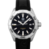 Tag Heuer Aquaracer Quartz Black Dial Black Rubber Strap Watch for Men - WBD1110.FT8021 Authentic Buy Shop Now