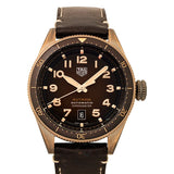 Tag Heuer Autavia Brown Dial Brown Leather Strap Watch for Men - WBE5191.FC8276 Authentic Buy Shop Now