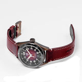 Tag Heuer Autavia Calibre 5 Chinese New Year Maroon Dial Maroon Leather Strap Watch for Men - WBE5193.FC8300 Authentic Buy Shop Now