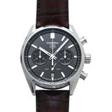 Tag Heuer Carrera Chronograph Grey Dial Brown Leather Strap Watch for Men - CBN2012.FC6483 Authentic Buy Shop Now
