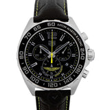 Tag Heuer Formula 1 Aston Martin Black Dial Black Leather Strap Watch for Men - CAZ101P.FC8245 Authentic Buy Shop Now