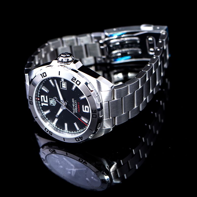 Tag Heuer Formula 1 Automatic Black Dial Silver Steel Strap Watch for Men - WAZ2113.BA0875 Authentic Buy Shop Now