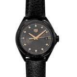 Tag Heuer Formula 1 Quartz Diamonds Black Dial Black Leather Strap Watch for Women - WBJ1317.FC8230 Authentic Buy Shop Now