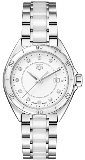Tag Heuer Formula 1 Diamonds White Dial Two Tone Steel Strap Watch for Women - WBJ141AD.BA0974 Authentic Buy Shop Now