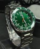 Tag Heuer Formula 1 Quartz Green Dial Silver Steel Strap Watch for Men - WAZ1017.BA0842 Authentic Buy Shop Now