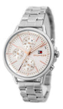 Tommy Hilfiger Carly White Dial Silver Stainless Steel Strap Watch for Women - 1781787 Authentic Buy Shop Now