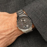 Tommy Hilfiger Hunter Grey Dial Silver Steel Strap Watch for Men - 1791608 Authentic Buy Shop Now