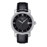 Tissot T Classic Bridgeport Black Dial Black Leather Strap Watch For Men - T097.410.16.058.00 Authentic Buy Shop Now