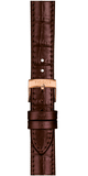 Tissot Carson Premium Lady Silver Dial Brown Leather Strap Watch For Women - T122.210.36.033.00 Authentic Buy Shop Now