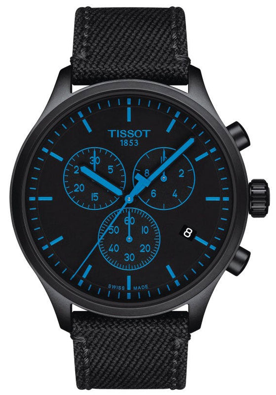 Tissot Chrono XL Quartz Black Dial Black Nylon Strap Watch For Men - T116.617.37.051.00 Authentic Buy Shop Now