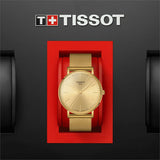 Tissot Everytime Gent Gold Dial Gold Mesh Bracelet Watch for Men - T143.410.33.021.00 Authentic Buy Shop Now