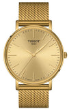 Tissot Everytime Gent Gold Dial Gold Mesh Bracelet Watch for Men - T143.410.33.021.00 Authentic Buy Shop Now