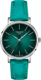 Tissot Everytime Lady Green Dial Green Leather Strap Watch for Women - T143.210.17.091.00 Authentic Buy Shop Now