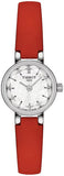 Tissot Lovely Round Mother of Pearl Dial Red Leather Strap Watch for Women - T140.009.16.111.00 Authentic Buy Shop Now