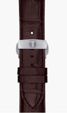 Tissot Luxury Powermatic 80 Silver Dial Brown Leather Strap Watch For Men - T086.407.16.037.00 Authentic Buy Shop Now