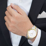 Tissot T Classic PR 100 White Dial Two Tone Steel Strap Watch for Men - T101.410.22.031.00 Authentic Buy Shop Now