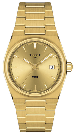 Tissot PRX Gold Dial Gold Steel Strap Watch for Men - T137.210.33.021.00 Authentic Buy Shop Now