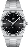 Tissot PRX Quartz Black Dial Silver Steel Strap Watch For Men - T137.410.11.051.00 Authentic Buy Shop Now