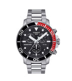 Tissot Seastar 1000 Chronograph Black Dial Silver Steel Strap Watch For Men - T120.417.11.051.01 Authentic Buy Shop Now