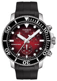 Tissot Seastar 1000 Chronograph Red Dial Black Rubber Strap Watch For Men - T120.417.17.421.00 Authentic Buy Shop Now