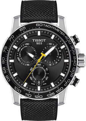 Tissot Supersport Chrono Black Dial Black Nylon Strap Watch for Men - T125.617.17.051.02 Authentic Buy Shop Now