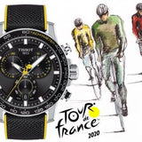Tissot T Sport Supersport Chrono Tour De France Black Dial Black Nylon Strap Watch for Men - T125.617.17.051.00 Authentic Buy Shop Now