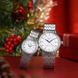 Tissot T Classic Carson Automatic White Dial Silver Steel Strap Watch For Women - T085.207.11.011.00 Authentic Buy Shop Now