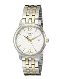 Tissot T Classic Tradition White Dial Two Tone Mesh Bracelet Watch for Women - T063.210.22.037.00 Authentic Buy Shop Now