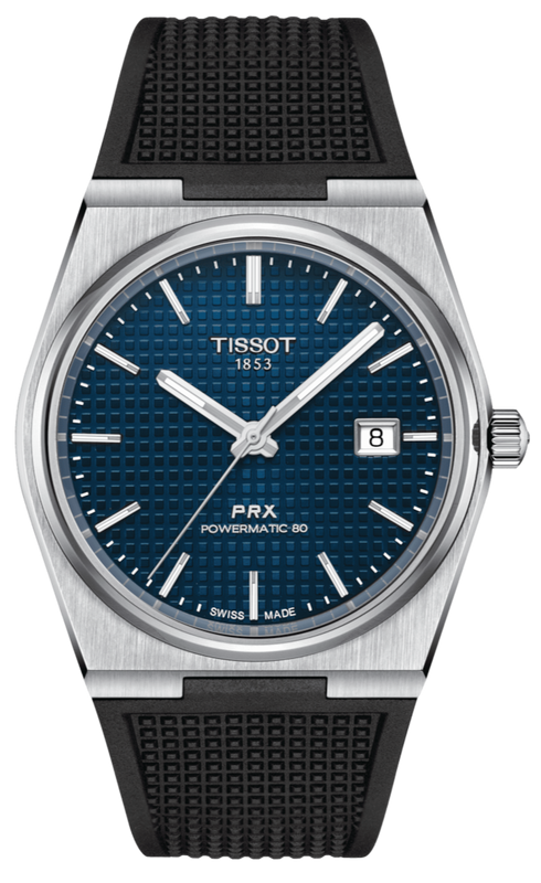 Tissot PRX Powermatic 80 Blue Dial Black Rubber Strap Watch for Men - T137.407.17.041.00 Authentic Buy Shop Now