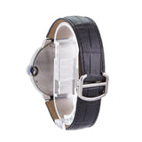 Cartier Ballon Bleu De Cartier Black Dial Black Leather Strap Watch for Men - WSBB0003 Authentic Buy Shop Now