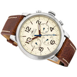 Tommy Hilfiger Jake Multifunction White Dial Brown Leather Strap Watch for Men - 1791230 Authentic Buy Shop Now