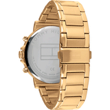 Tommy Hilfiger Daniel Chronograph Blue Dial Gold Steel Strap Watch for Men - 1710384 Authentic Buy Shop Now
