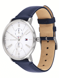 Tommy Hilfiger Jenna White Dial Blue Leather Strap Watch for Women - 1782072 Authentic Buy Shop Now