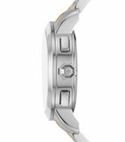 Tory Burch The Tory Chronograph White Dial Two Tone Steel Strap Watch for Women - TBW1052 Authentic Buy Shop Now