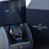 Breitling Superocean Heritage Chronograph 44 Outerknown Blue Dial Blue NATO Strap Watch for Men - M133132A1C1W1 Authentic Buy Shop Now