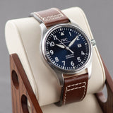 IWC Pilot's Mark XVIII Le Petit Prince Blue Dial Brown Leather Strap Watch for Men - IW327004 Authentic Buy Shop Now