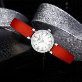 Tissot Lovely Round Mother of Pearl Dial Red Leather Strap Watch for Women - T140.009.16.111.00 Authentic Buy Shop Now