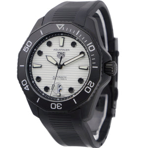 Tag Heuer Aquaracer Professional 300 Automatic White Dial Black Rubber Strap Watch for Men - WBP201D.FT6197 Authentic Buy Shop Now