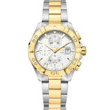 Tag Heuer Aquaracer Caliber 16 Automatic White Dial Two Tone Steel Strap Watch for Men - CAY2121.BB0923 Authentic Buy Shop Now
