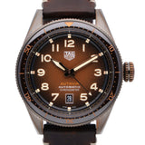 Tag Heuer Autavia Brown Dial Brown Leather Strap Watch for Men - WBE5191.FC8276 Authentic Buy Shop Now