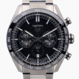 Tag Heuer Carrera Automatic Chronograph Black Dial Silver Steel Strap Watch for Men - CBN2A1B.BA0643 Authentic Buy Shop Now