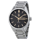 Tag Heuer Carrera Day Date Black Dial Silver Steel Strap Watch for Men - WBN2013.BA0640 Authentic Buy Shop Now