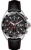 Tag Heuer Formula 1 Mario Kart Chronograph Black Dial Black Leather Strap Watch for Men - CAZ201E.FC6517 Authentic Buy Shop Now