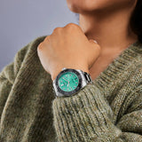 Tag Heuer Aquaracer Professional 300 Automatic Diamonds Green Dial Silver Steel Strap Watch for Women - WBP231K.BA0618 Authentic Buy Shop Now