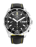 Tag Heuer Aquaracer Automatic Chronograph Black Dial Black Nylon Strap Watch for Men - CAY211A.FC6361 Authentic Buy Shop Now