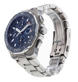 Tag Heuer Aquaracer Calibre 16 43mm Blue Dial Silver Steel Strap Watch for Men - CAY211B.BA0927 Authentic Buy Shop Now
