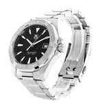 Tag Heuer Aquaracer Quartz Black Dial Silver Steel Strap Watch for Men - WAY1110.BA0928 Authentic Buy Shop Now