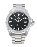 Tag Heuer Aquaracer Quartz Black Dial Silver Steel Strap Watch for Men - WAY1110.BA0928 Authentic Buy Shop Now