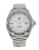 Tag Heuer Aquaracer Quartz White Dial Silver Steel Strap Watch for Men - WAY1111.BA0928 Authentic Buy Shop Now